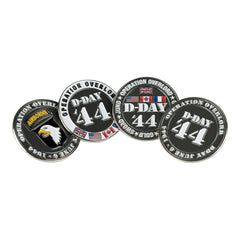 Pin Emblema D-Day 44 5 Plaje - Mărturie a Spiritului de Luptă