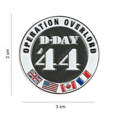 Pin Emblema D-Day 44 Allied Flags - Onorează Eroii și Istoria