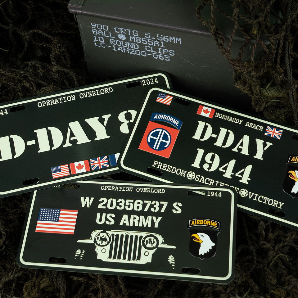 Placă Comemorativă D-Day 80 - Onorează Eroismul, Păstrează Memoria