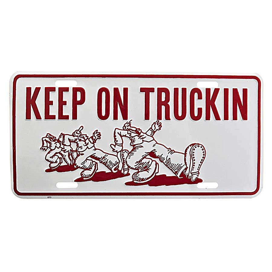 Placă Decorativă Keep on Trucking #7186 - Afirmă-ți Spiritul de Conducător