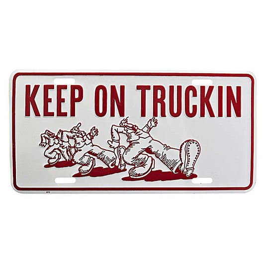 Placă Decorativă Keep on Trucking #7186 - Afirmă-ți Spiritul de Conducător