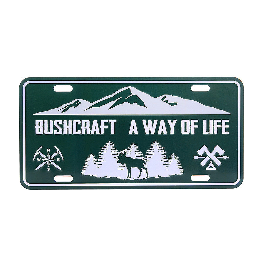 Placă Decorativă Nummerplaat Bushcraft a way of life - Definește-ți Filosofia