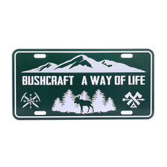 Placă Decorativă Nummerplaat Bushcraft a way of life - Definește-ți Filosofia