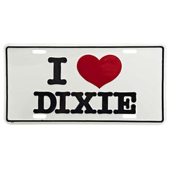 Placă Decorativă Nummerplaat I love dixie #5180 - Exprimă-ți Spiritul Rebel