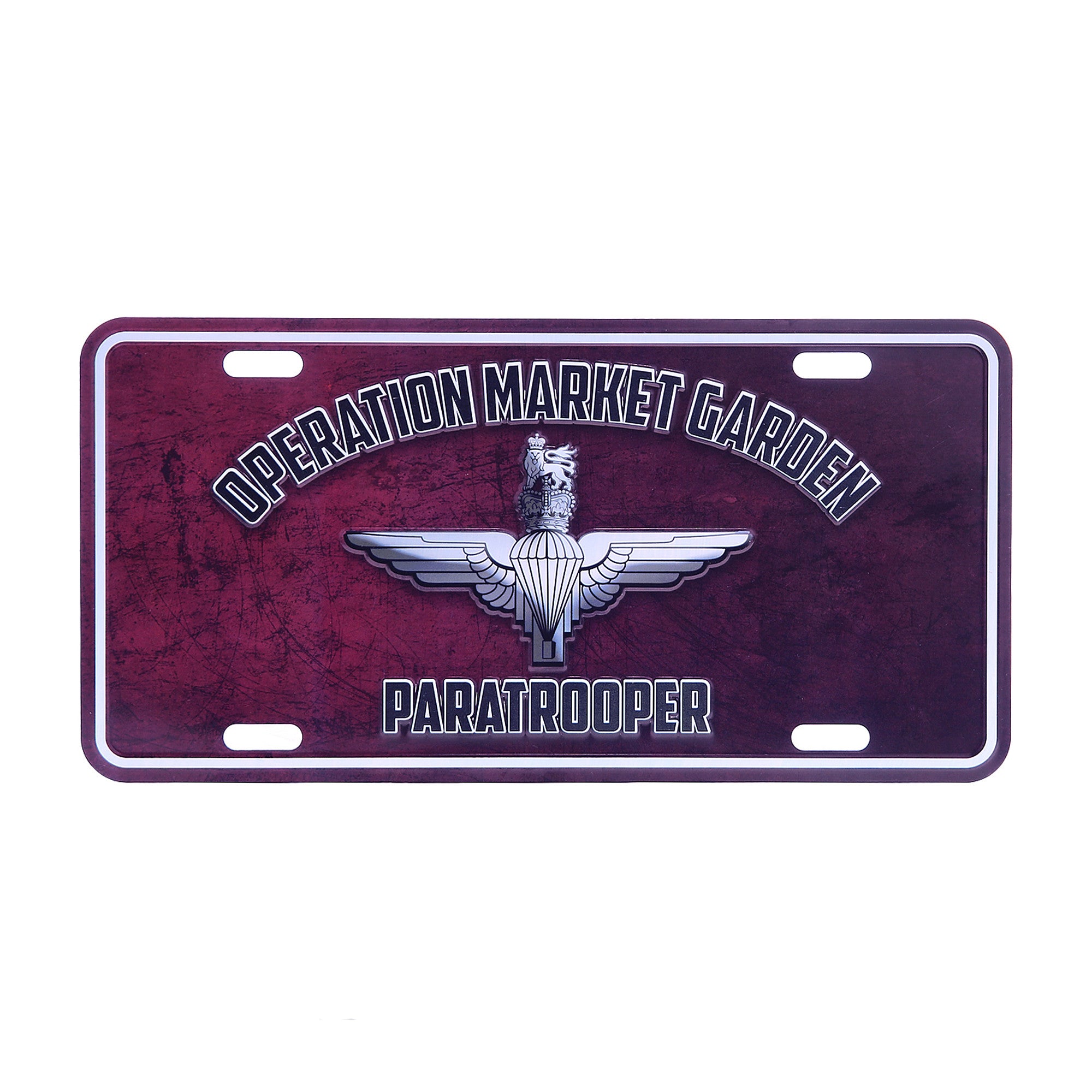 Placă Decorativă Nummerplaat Operation Market Garden Paratrooper - Omagiu Eroilor