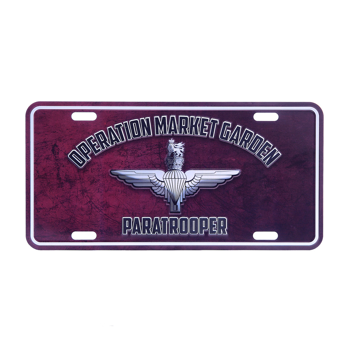 Placă Decorativă Nummerplaat Operation Market Garden Paratrooper - Omagiu Eroilor