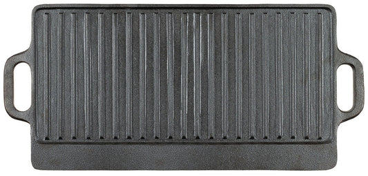 Placă Grill Fontă Negru FoxOutdoor - Reversibilă, 50x23cm