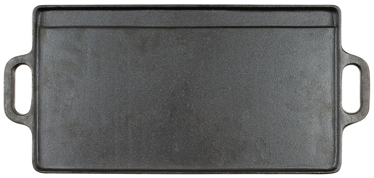 Placă Grill Fontă Negru FoxOutdoor - Reversibilă, 50x23cm