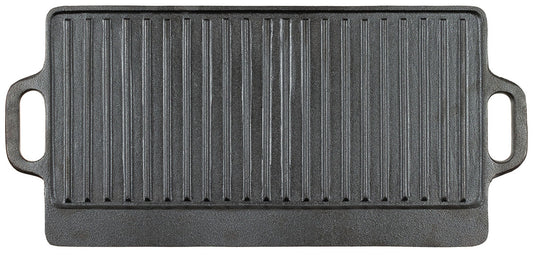 Placă Grill Fontă Negru FoxOutdoor - Reversibilă, 50x23cm