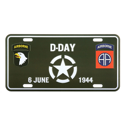 Placă Istorică D-Day White Star 6 Iunie 1944 - Simbol al Curajului Suprem
