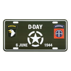 Placă Istorică D-Day White Star 6 Iunie 1944 - Simbol al Curajului Suprem