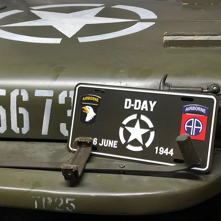 Placă Istorică D-Day White Star 6 Iunie 1944 - Simbol al Curajului Suprem