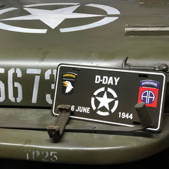 Placă Istorică D-Day White Star 6 Iunie 1944 - Simbol al Curajului Suprem