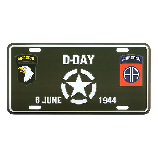 Placă Istorică D-Day White Star 6 Iunie 1944 - Simbol al Curajului Suprem