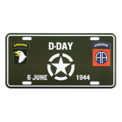 Placă Istorică D-Day White Star 6 Iunie 1944 - Simbol al Curajului Suprem
