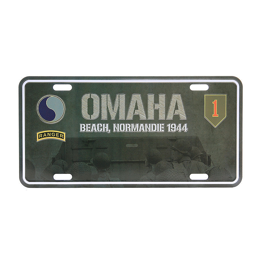 Placă Memorială Omaha Beach 1944 - Omagiu Eroismului Normandiei