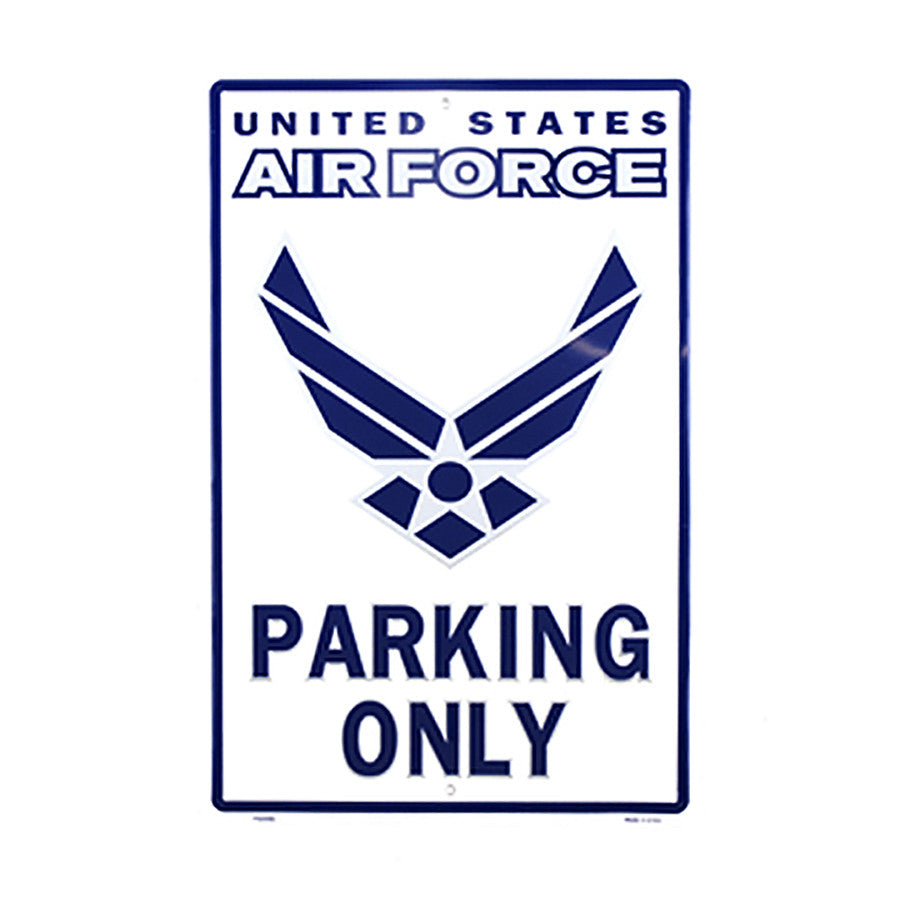 Placă Metalică Air Force Parking Only - Declarație Vizuală Puternică