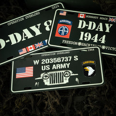 Placă Metalică D-Day Willys - Spiritul Eroic Al Zilei Z