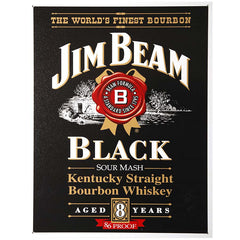 Placă Metalică Decorativă Jim Beam Nr. 6 Negru - Adaugă Stil Robust Spațiului Tău