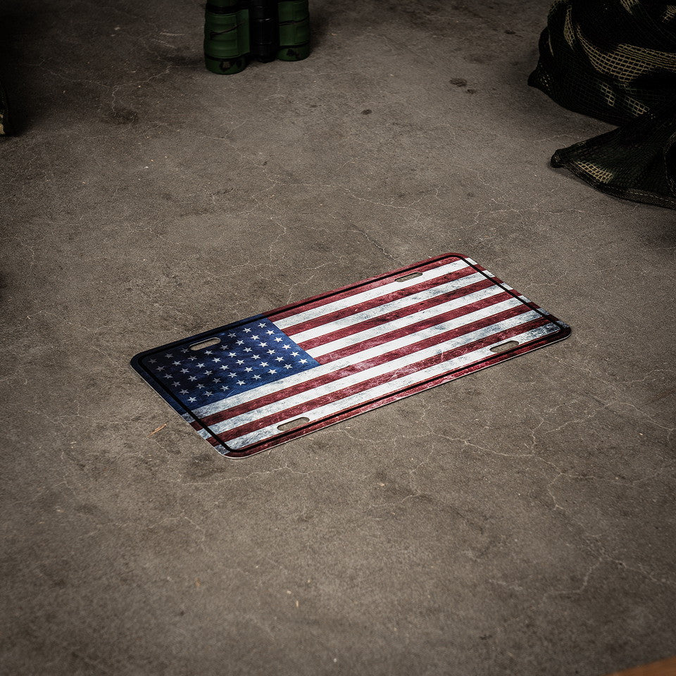Placă Metalică Decorativă USA WWII Vlag - Omagiu Istoric Autentic