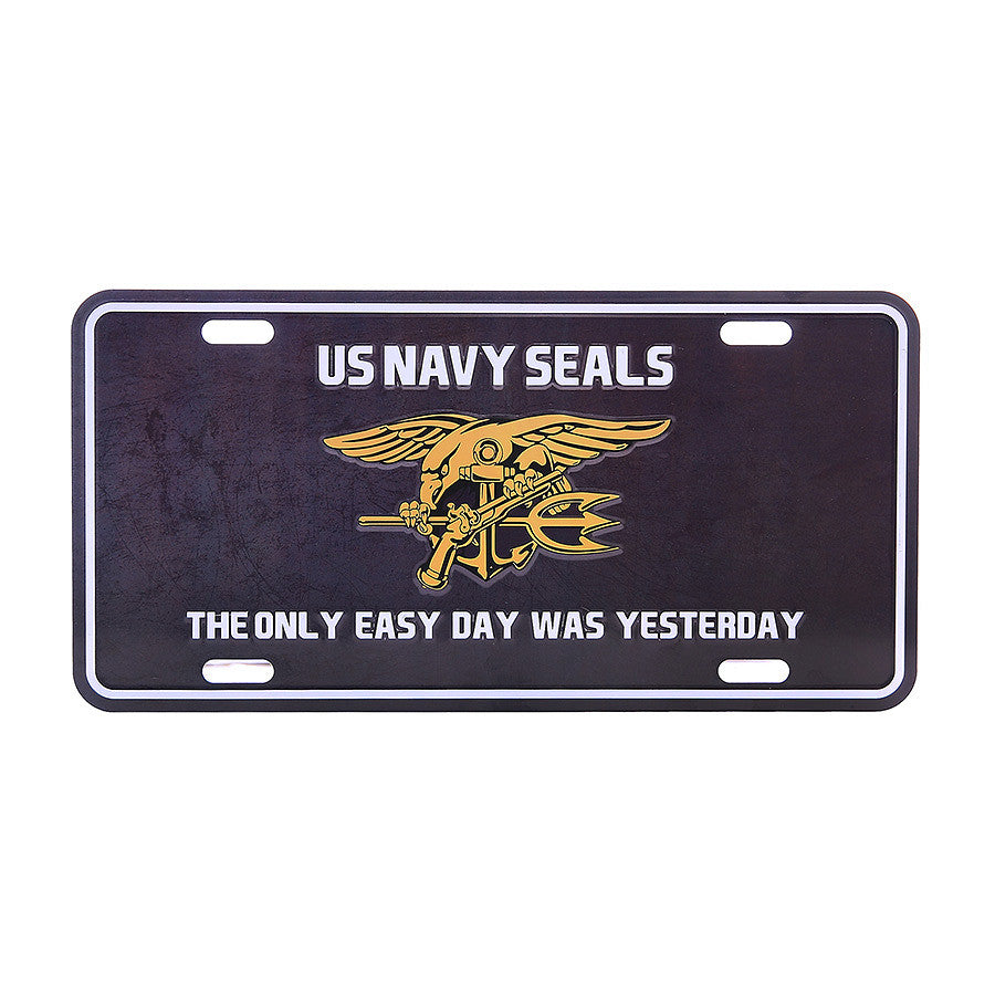 Placă Metalică US Navy Seals - Onorează Curajul și Devotamentul
