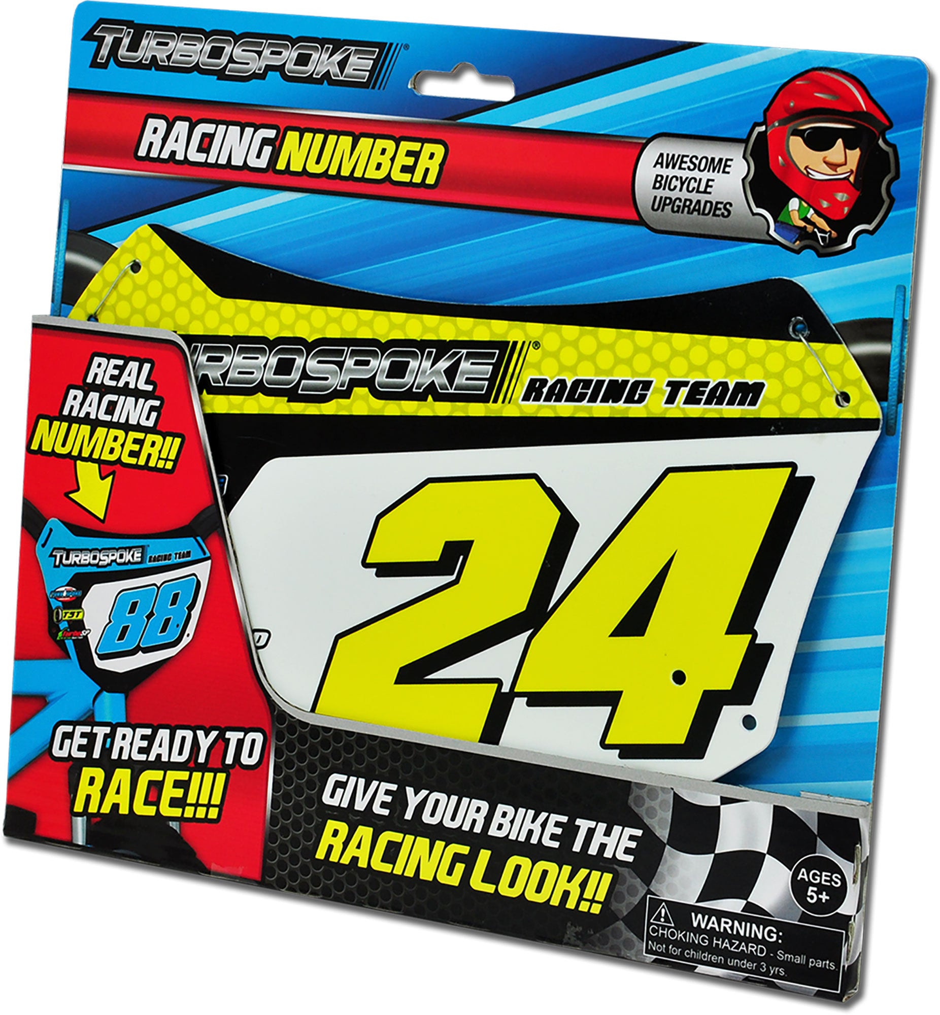 Placă Număr Bicicletă TURBOSPOKE Racing Number - Off-Road Kids Fun