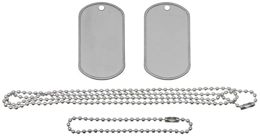 Plăcuțe Identificare US Dog Tags Silver MFH - Inox, 2 Lanțuri