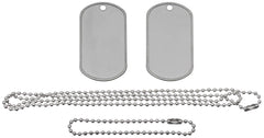 Plăcuțe Identificare US Dog Tags Silver MFH - Inox, 2 Lanțuri
