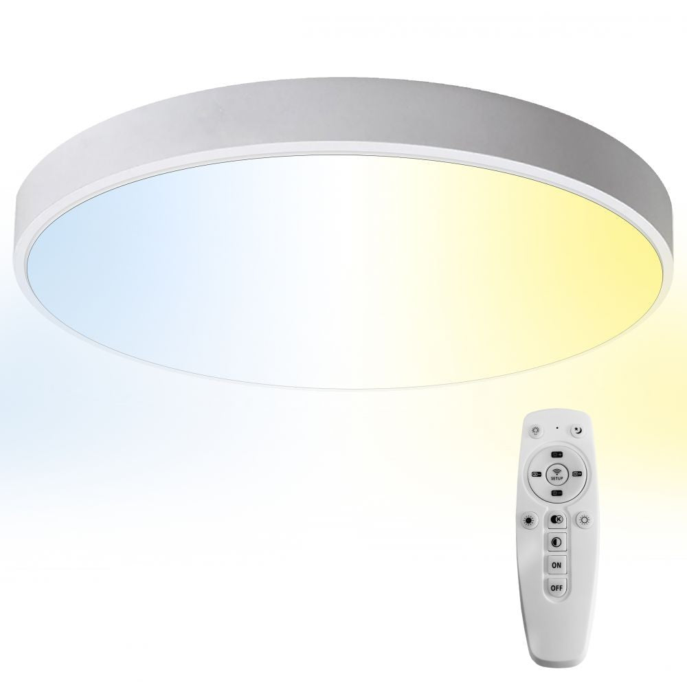 Plafoniera LED Rotunda 36W TED - CCT Telecomanda, 3000K-6500K - 3
