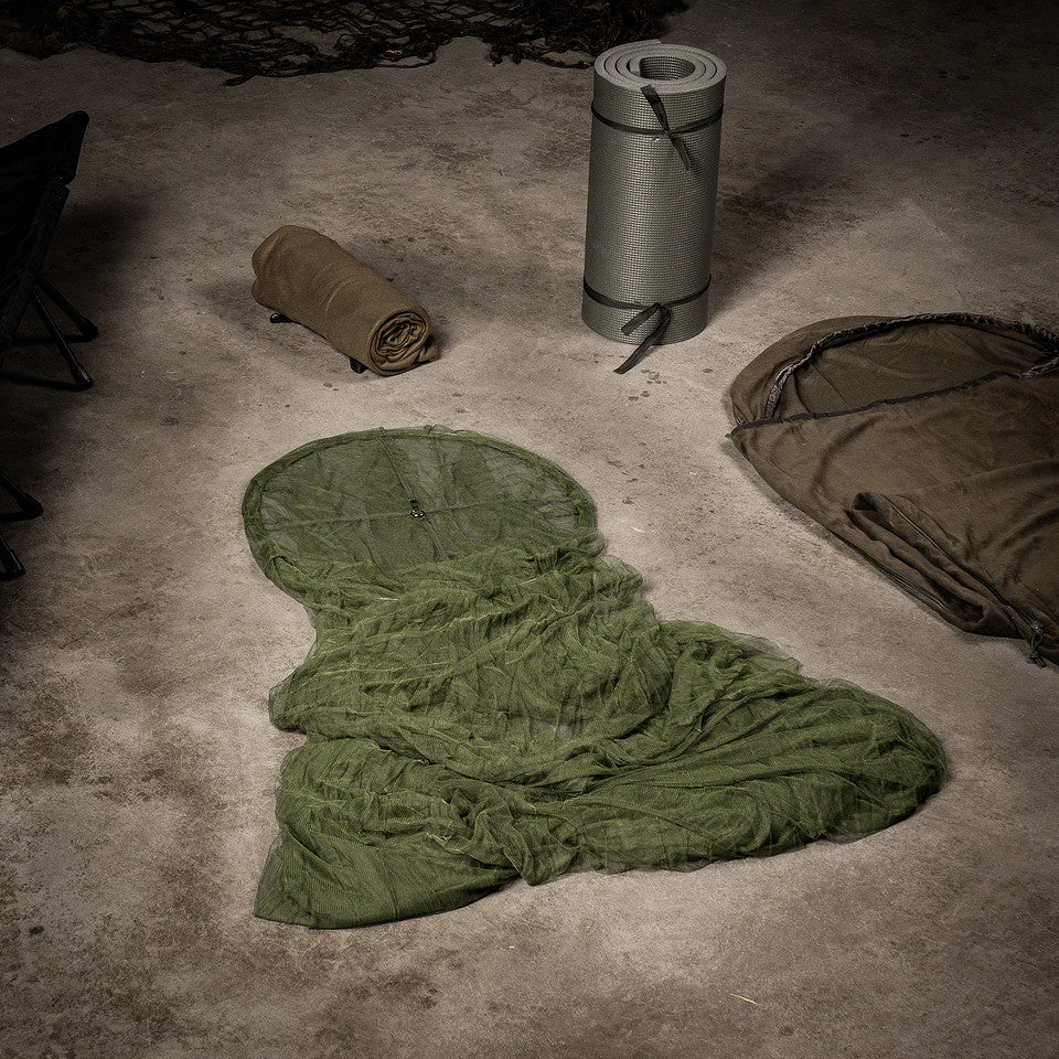 Plasă Anti-Țânțari Muskietnet 1-Pers. Verde Militar - Protecție Maximă