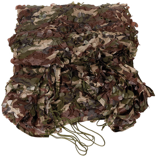 Plasă Camuflaj 3x6m Woodland MFH - Rezistent UV, Plasă Suport