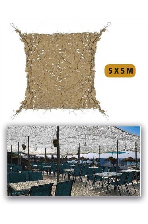 Plasa Camuflaj Coyote 5X5 Shade Sail