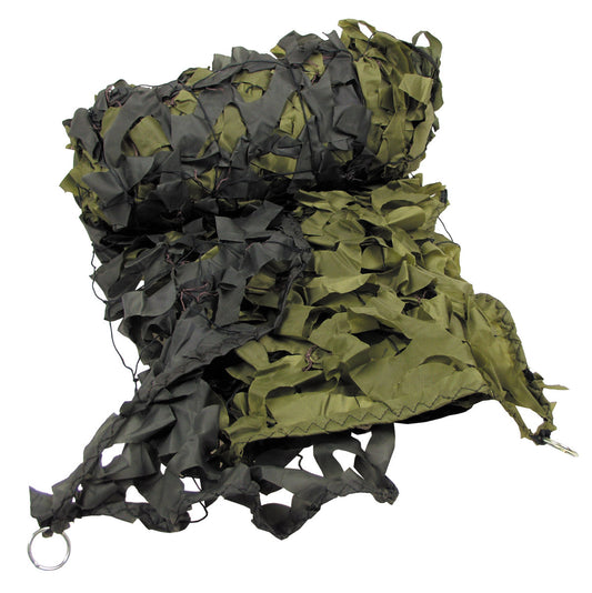 Plasă Camuflaj Tarnnetz 3x6m Oliv MFH - Cu Plasă Suport, Inele Metalice