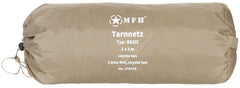 Plasa Camuflaj Tarnnetz Basic 2x3m Coyote MFH - 100% Poliester, Cu Sac Transport