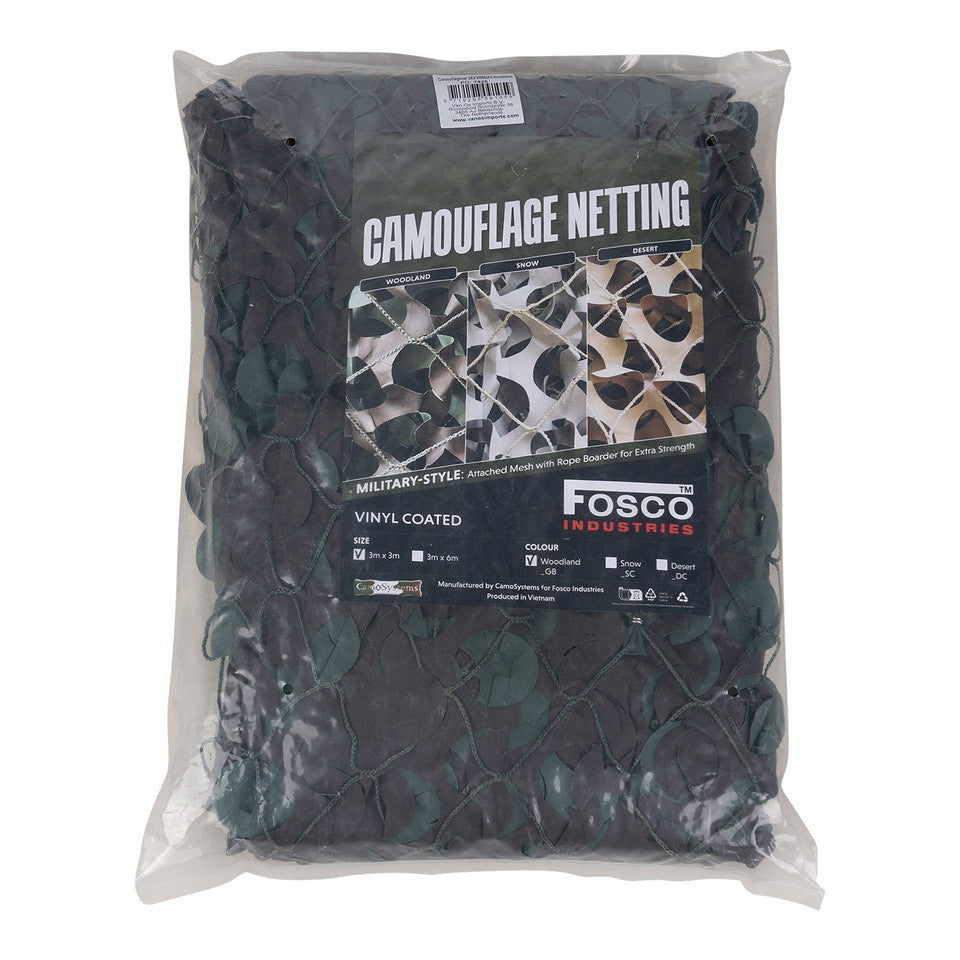 Plasă Camuflaj VRM3X3 Woodland - Protecție și Disimulare Superioră