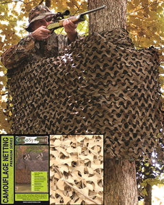 Plasă de Camuflaj Mil-Tec Military Pro – 3 x 3 m, 1,5 kg, Desert