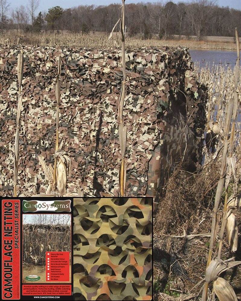 Plasă de Camuflaj Mil-Tec Standard Light – 2,2 x 3 m, 0,8 kg, Flecktarn
