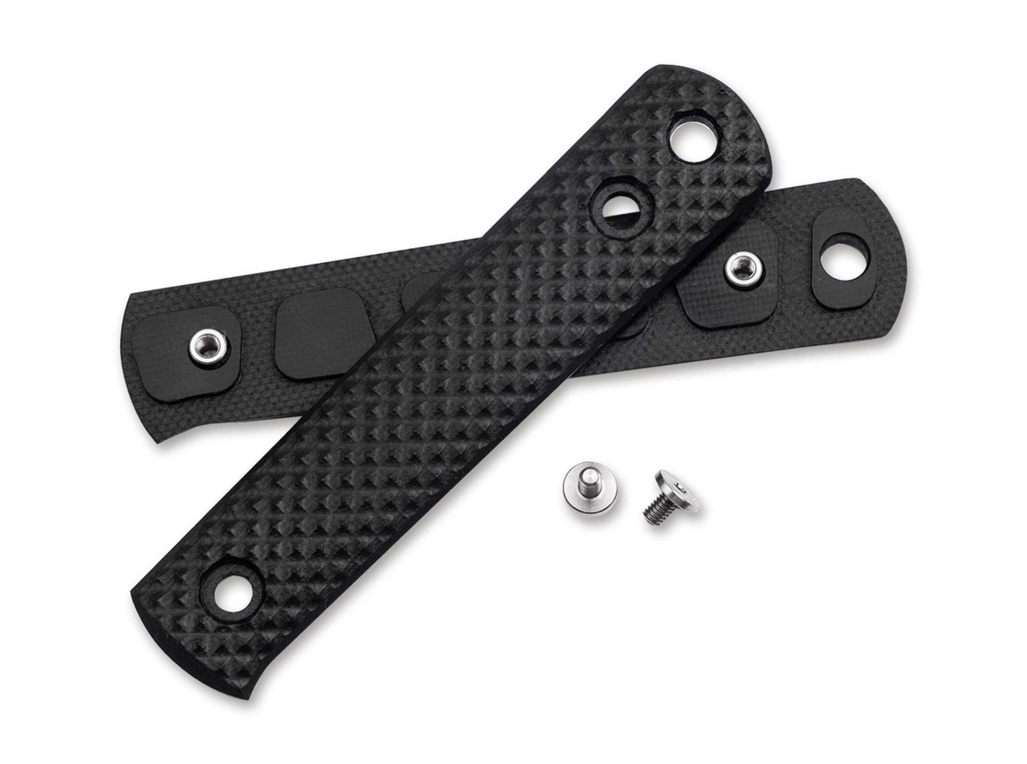 Plasele Maner BFF Packlite Handle Scales Black G10 Pyramid Böker- Montaj Usor