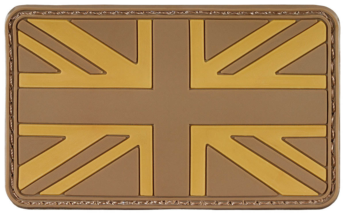 Plasture Velcro Marea Britanie Desert 3D MFH - Cauciuc, 8x5 cm
