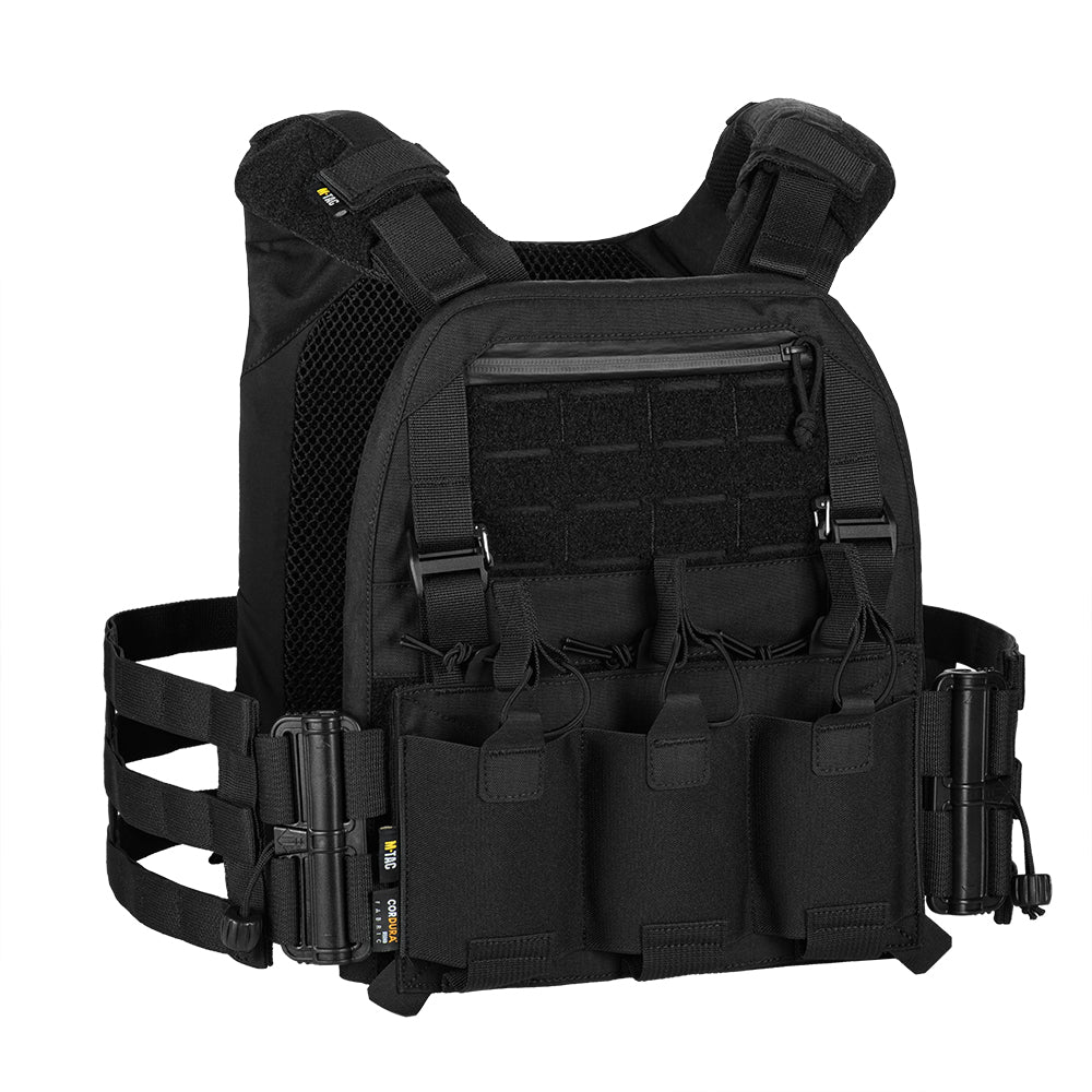 Plate Carrier Cuirass Elite M-Tac - Negru, Sistem Quick-Reset