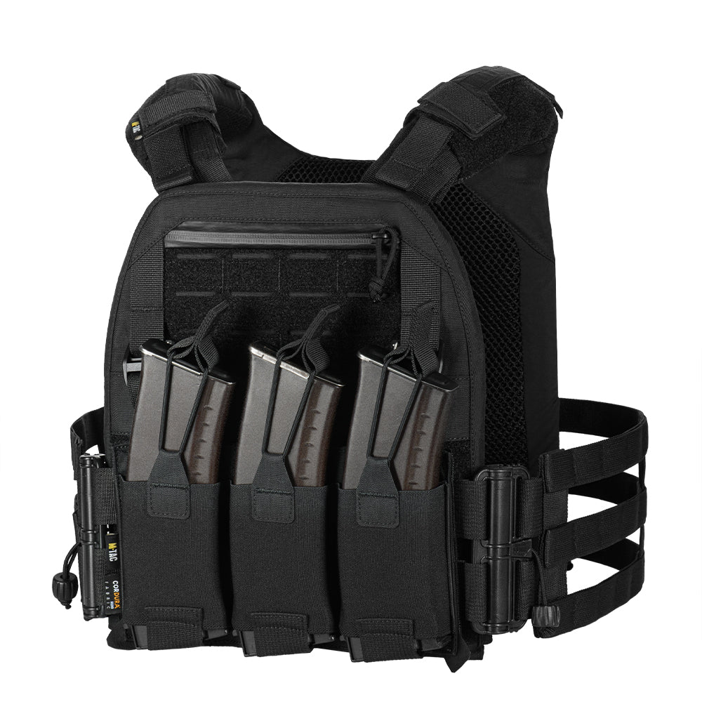 Plate Carrier Cuirass Elite M-Tac - Negru, Sistem Quick-Reset