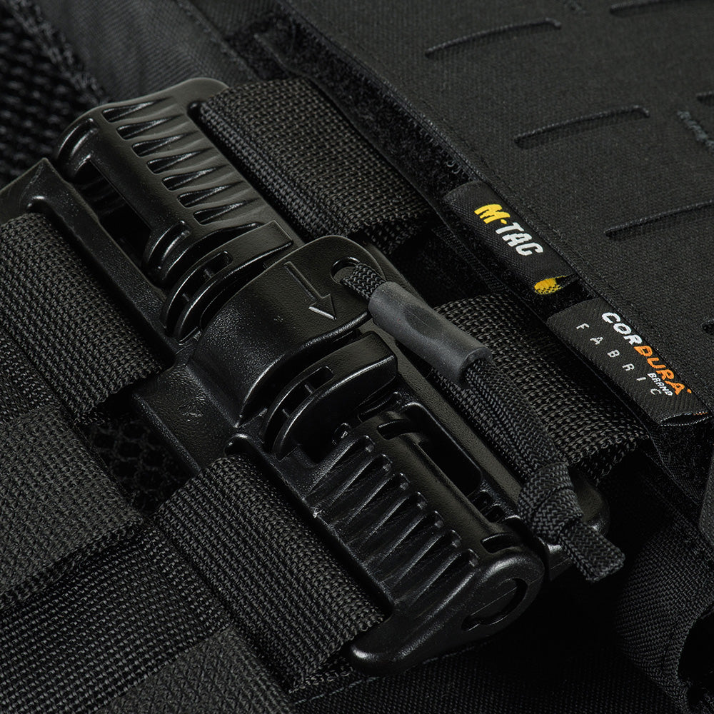 Plate Carrier Cuirass FAST QRS Gen.II M-Tac - Negru, Eliberare Rapidă