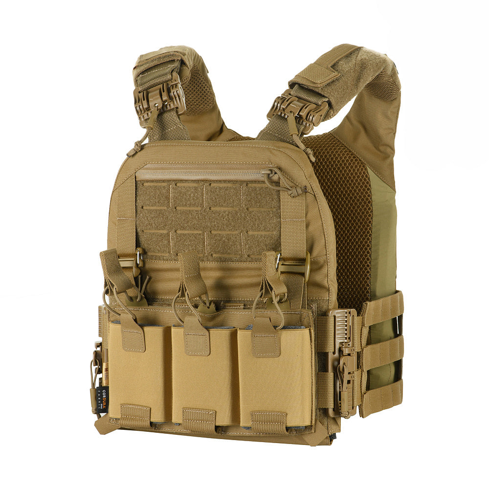 Plate Carrier Cuirass Fast QRS M-Tac - Coyote Cu Eliberare Rapidă