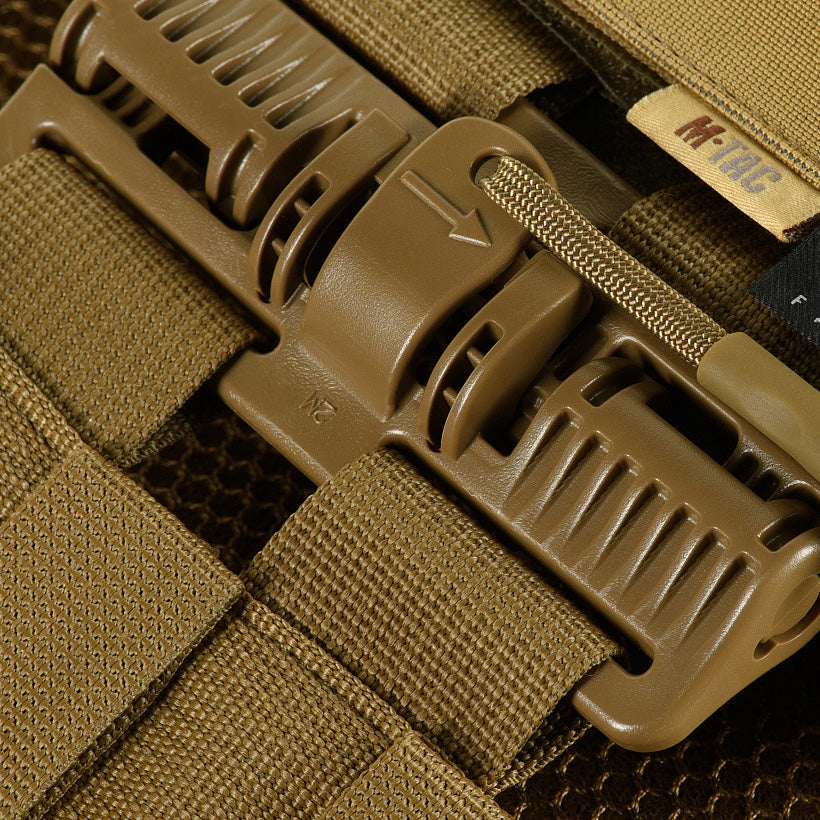 Plate Carrier Cuirass Fast QRS M-Tac - Coyote Cu Eliberare Rapidă