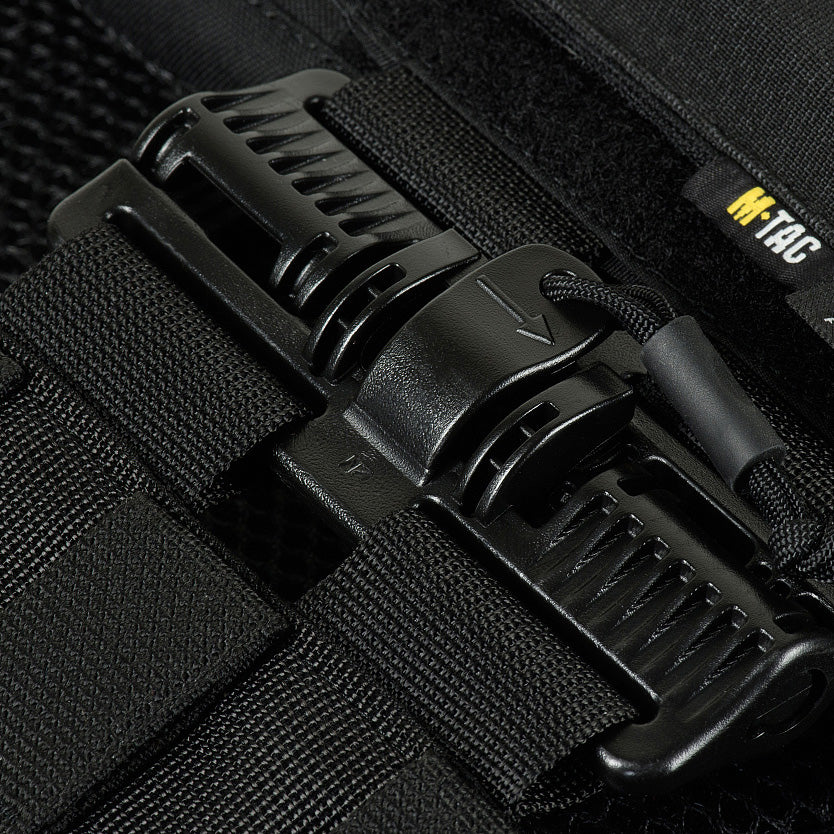 Plate Carrier Cuirass Fast QRS M-Tac – Negru, Eliberare Rapidă