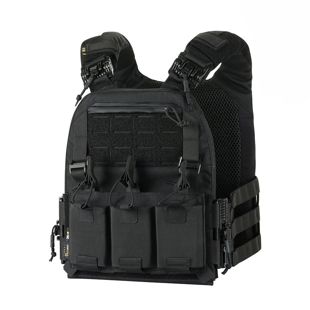 Plate Carrier Cuirass Fast QRS M-Tac – Negru, Eliberare Rapidă
