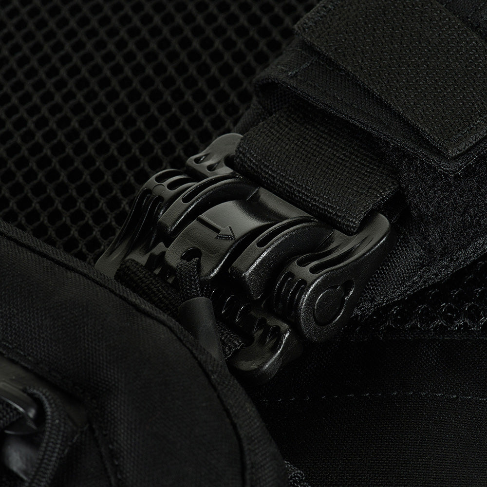 Plate Carrier Cuirass QRS FAST XL M-Tac - Negru, Rapid-Detașabil