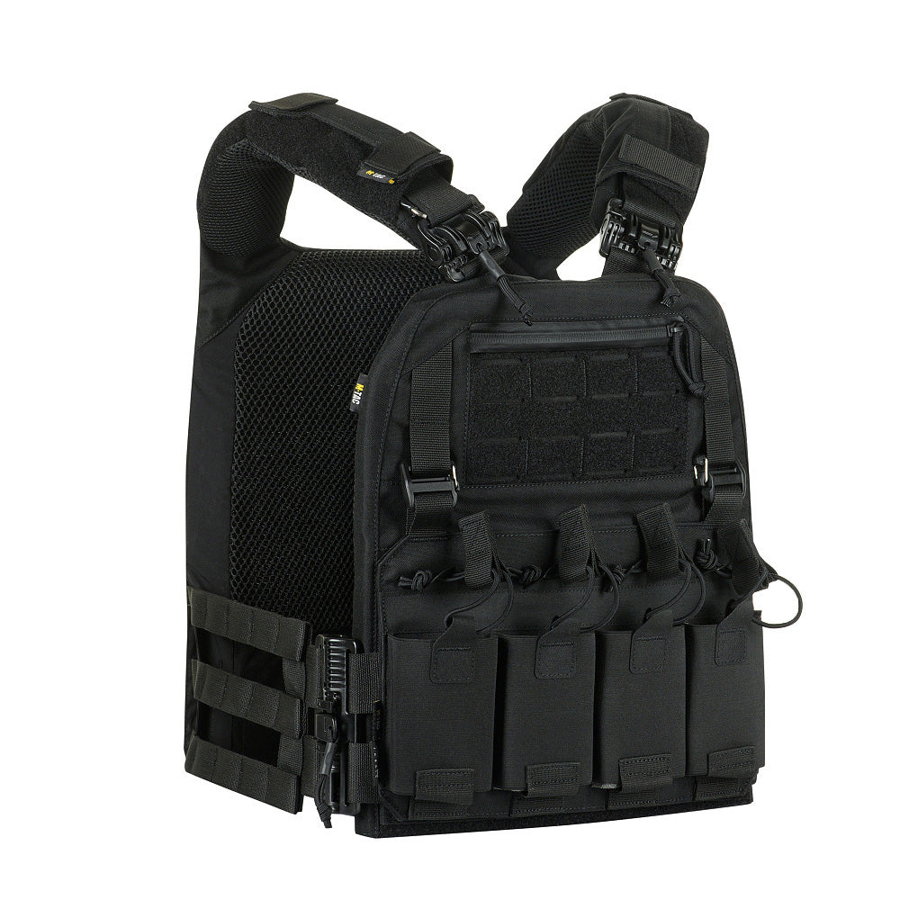 Plate Carrier Cuirass QRS FAST XL M-Tac - Negru, Rapid-Detașabil