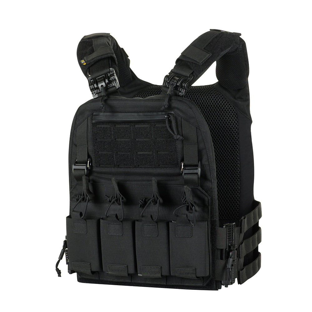 Plate Carrier Cuirass QRS FAST XL M-Tac - Negru, Rapid-Detașabil