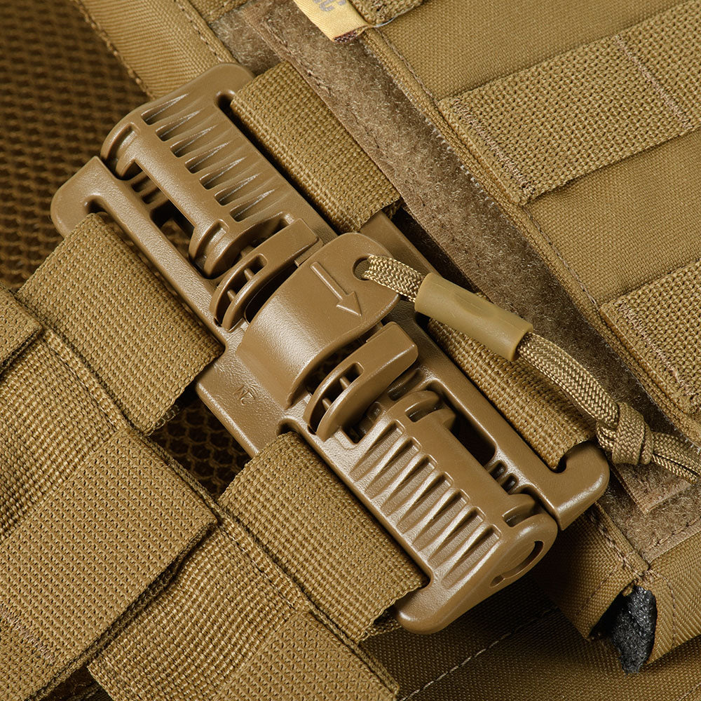 Plate Carrier Cuirass QRS Gen.II M-Tac - Coyote, Sistem Eliberare Rapidă
